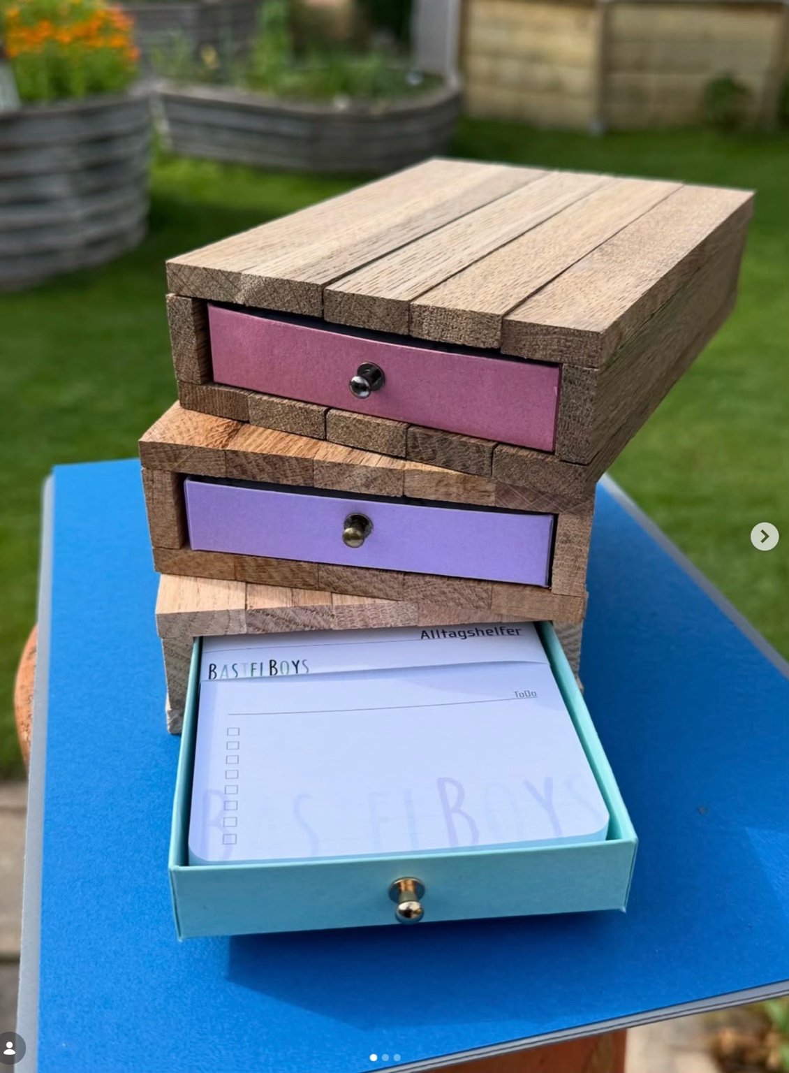 Handgefertigte Schubladenbox